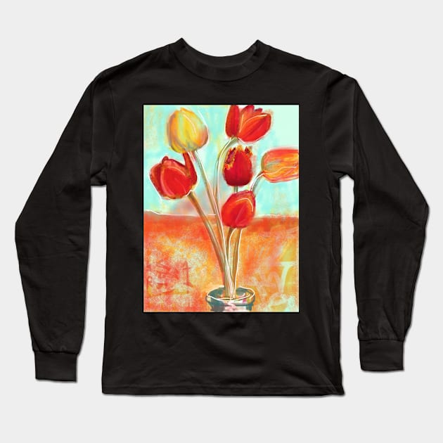 Tulips Long Sleeve T-Shirt by Visuddhi